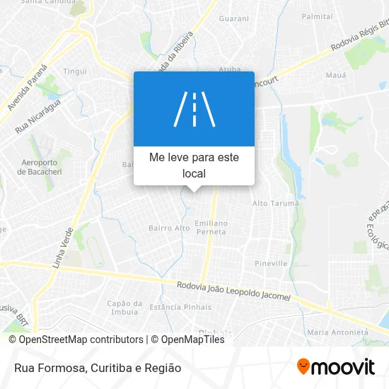 Rua Formosa mapa