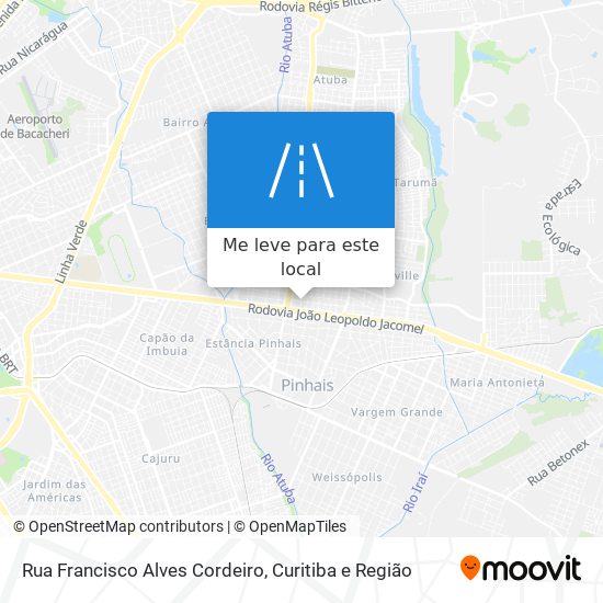 Rua Francisco Alves Cordeiro mapa