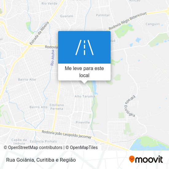 Rua Goiânia mapa