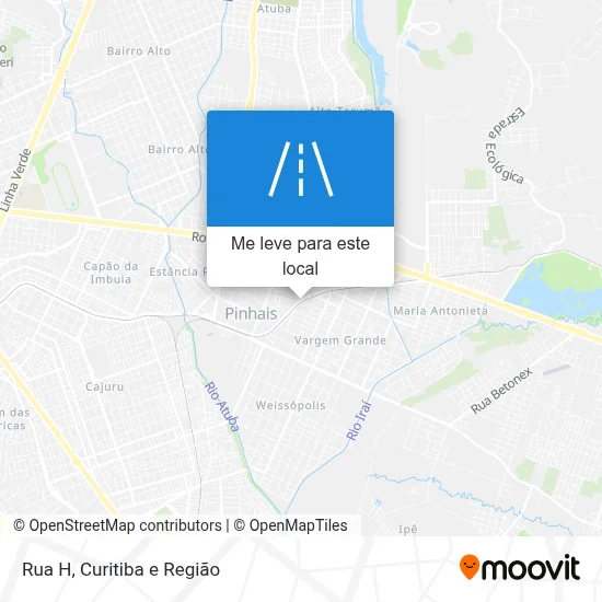 Rua H mapa