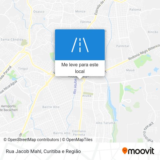 Rua Jacob Mahl mapa