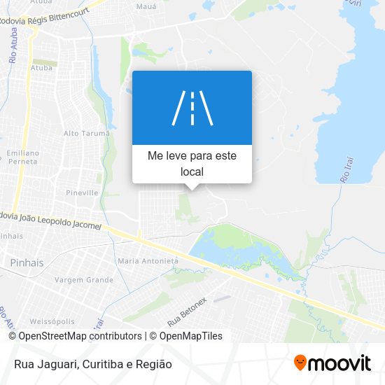 Rua Jaguari mapa