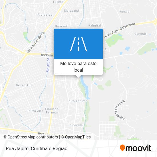 Rua Japim mapa