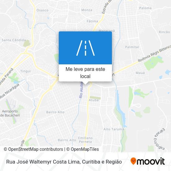 Rua José Waltemyr Costa Lima mapa