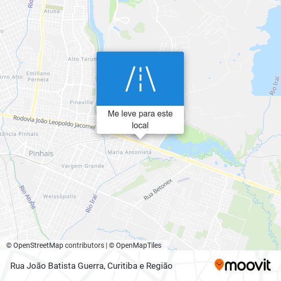 Rua João Batista Guerra mapa