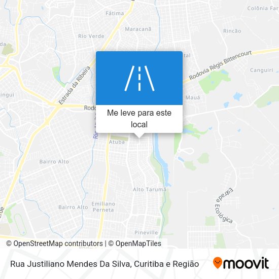 Rua Justiliano Mendes Da Silva mapa