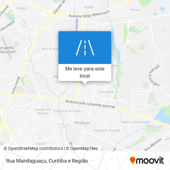 Rua Mandaguaçu mapa