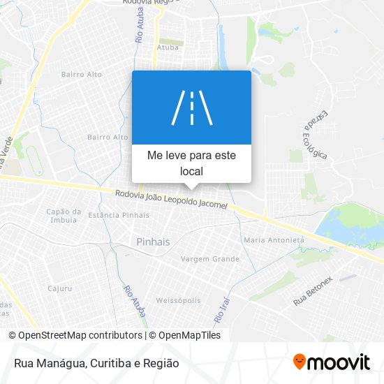 Rua Manágua mapa