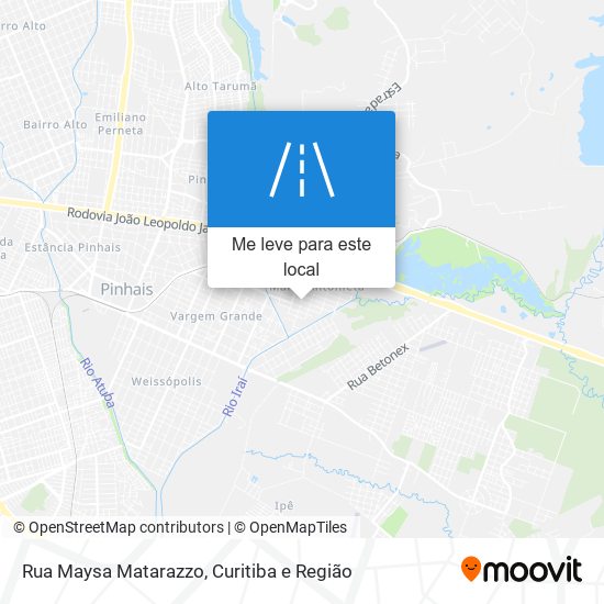 Rua Maysa Matarazzo mapa