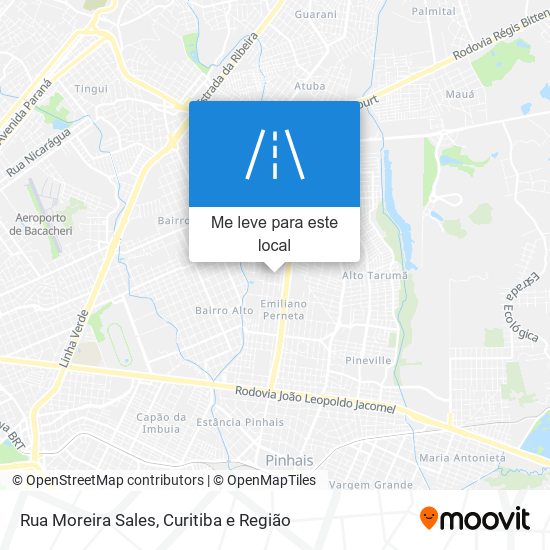 Rua Moreira Sales mapa