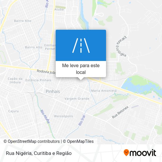 Rua Nigéria mapa
