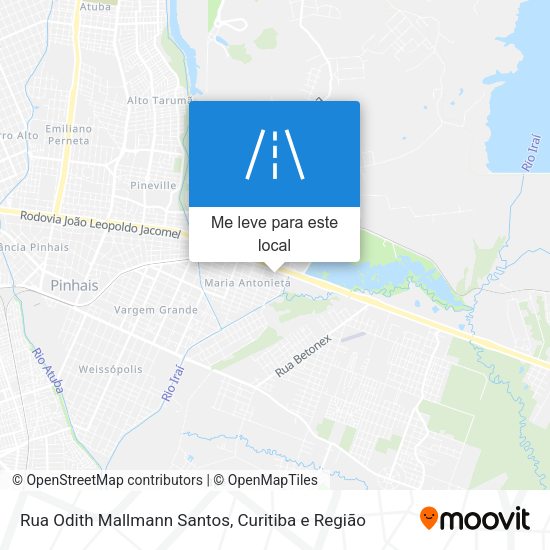 Rua Odith Mallmann Santos mapa