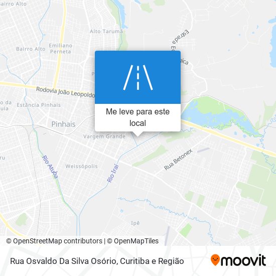 Rua Osvaldo Da Silva Osório mapa