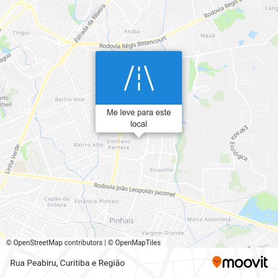 Rua Peabiru mapa