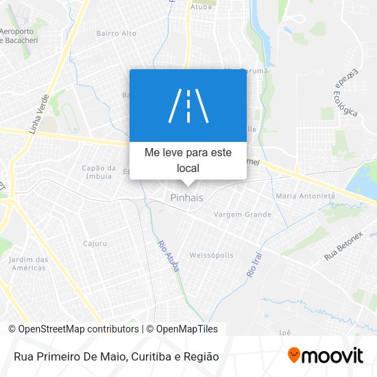 Rua Primeiro De Maio mapa