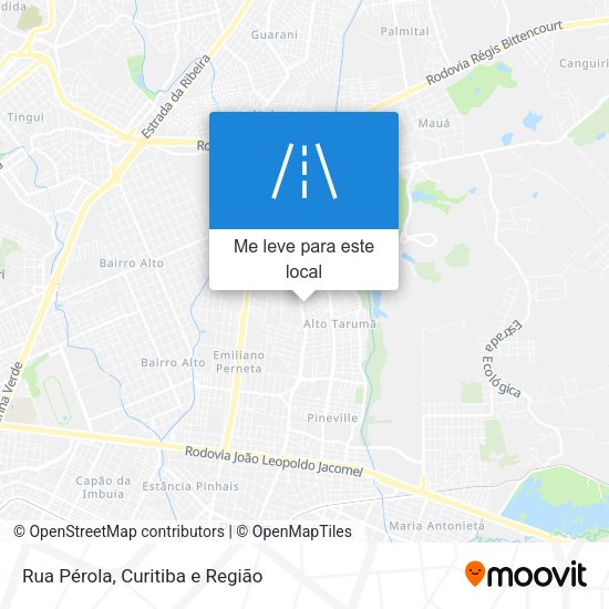 Rua Pérola mapa