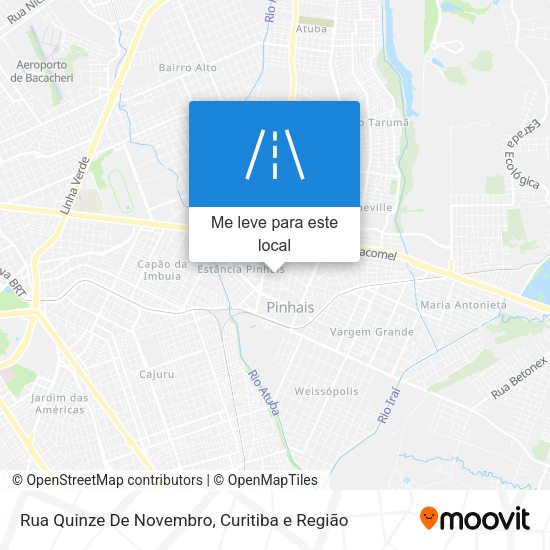 Rua Quinze De Novembro mapa