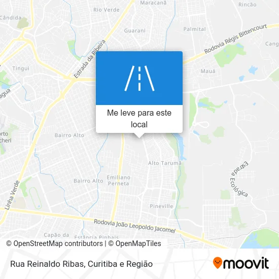 Rua Reinaldo Ribas mapa