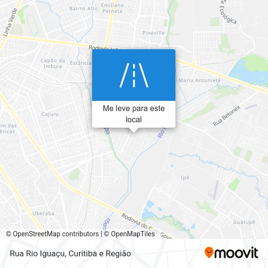 Rua Rio Iguaçu mapa