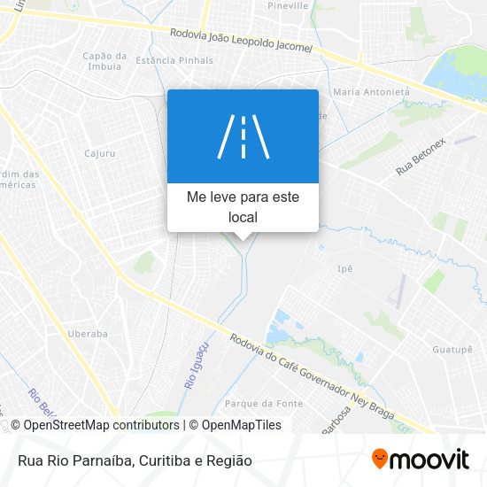 Rua Rio Parnaíba mapa