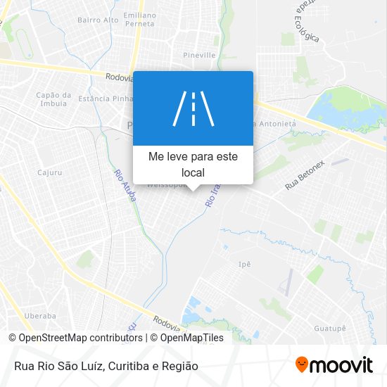 Rua Rio São Luíz mapa