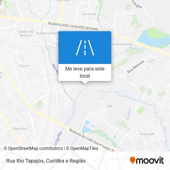 Rua Rio Tapajós mapa