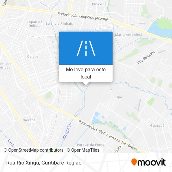 Rua Rio Xingú mapa