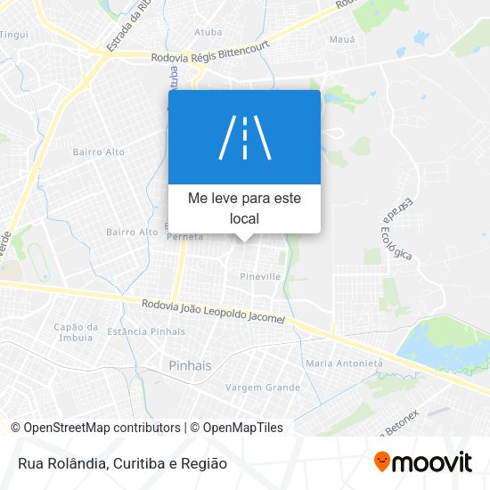 Rua Rolândia mapa