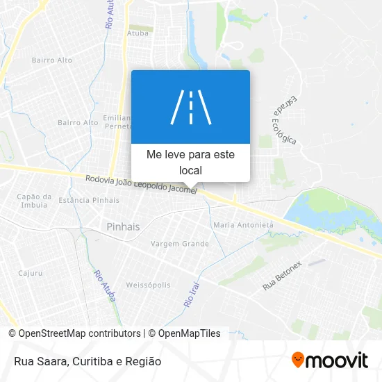 Rua Saara mapa