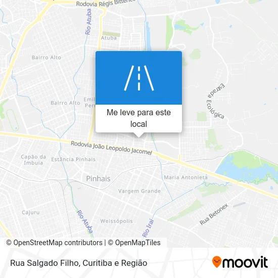 Rua Salgado Filho mapa