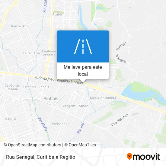 Rua Senegal mapa
