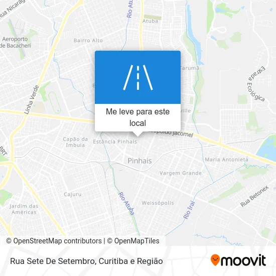 Rua Sete De Setembro mapa