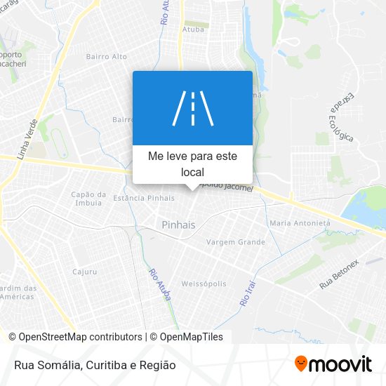 Rua Somália mapa
