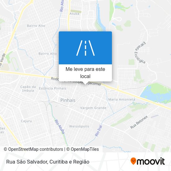 Rua São Salvador mapa