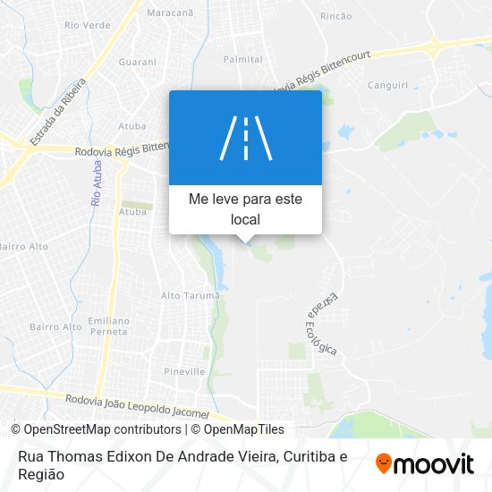 Rua Thomas Edixon De Andrade Vieira mapa