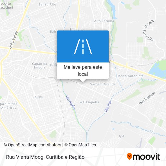 Rua Viana Moog mapa