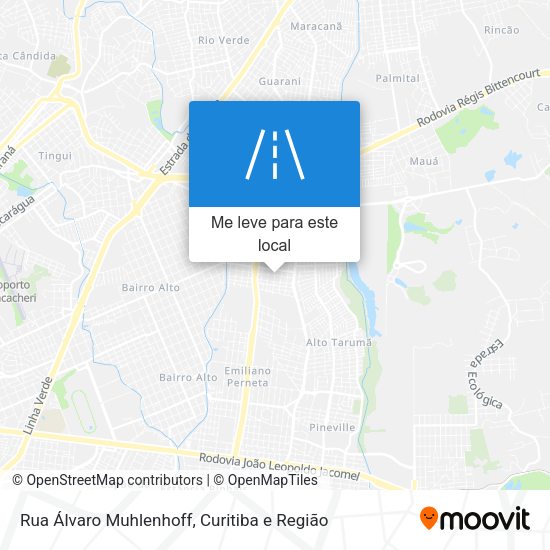 Rua Álvaro Muhlenhoff mapa