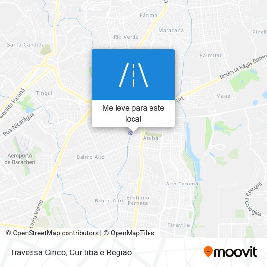 Travessa Cinco mapa