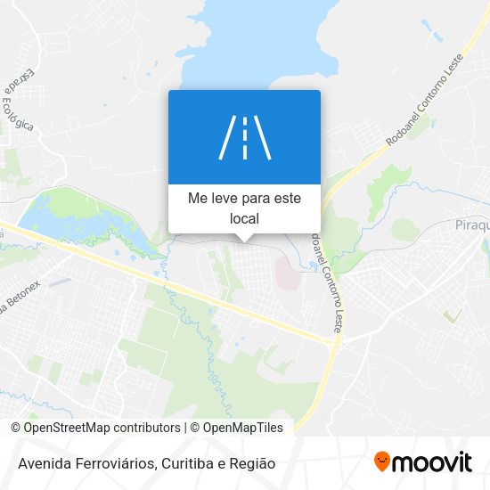 Avenida Ferroviários mapa