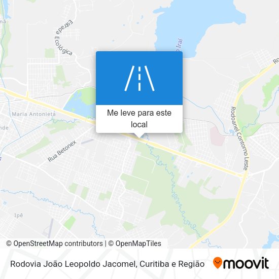 Rodovia João Leopoldo Jacomel mapa