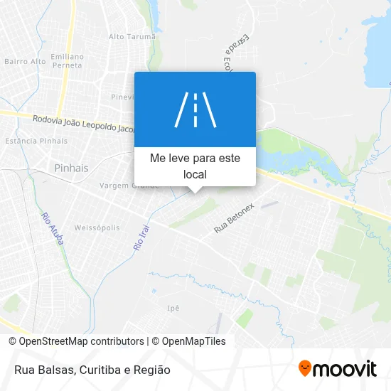 Rua Balsas mapa