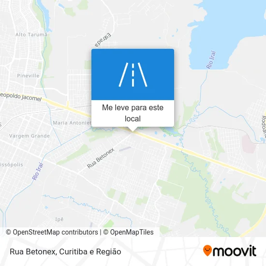 Rua Betonex mapa