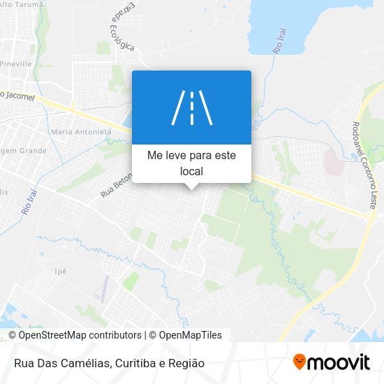 Rua Das Camélias mapa