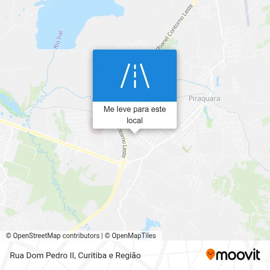 Rua Dom Pedro II mapa