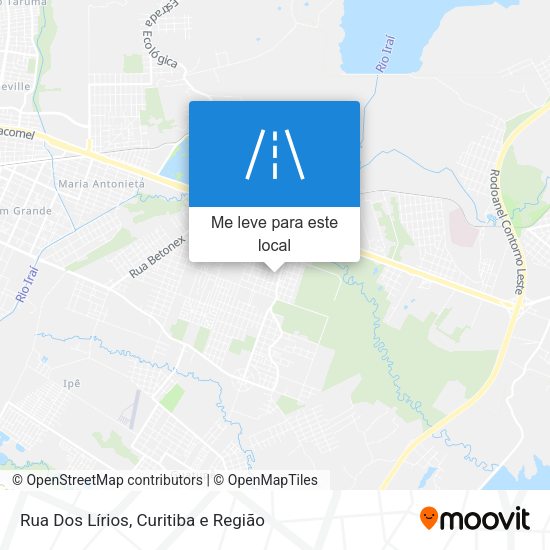 Rua Dos Lírios mapa