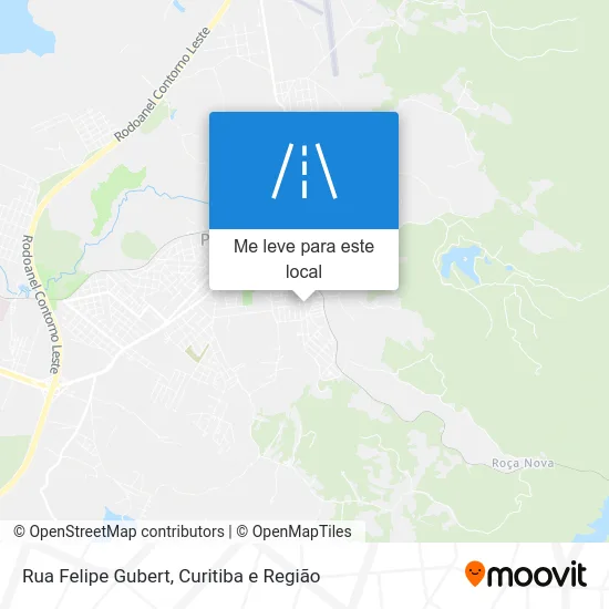 Rua Felipe Gubert mapa