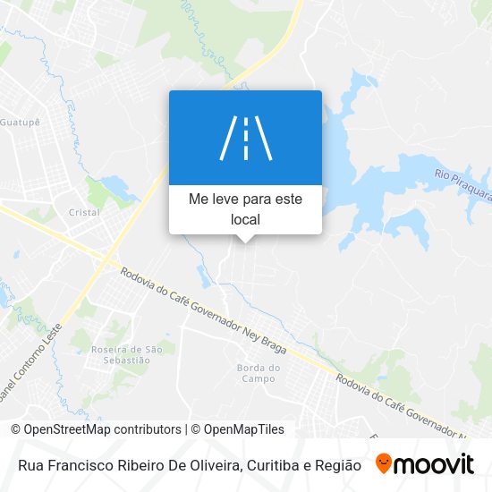 Rua Francisco Ribeiro De Oliveira mapa