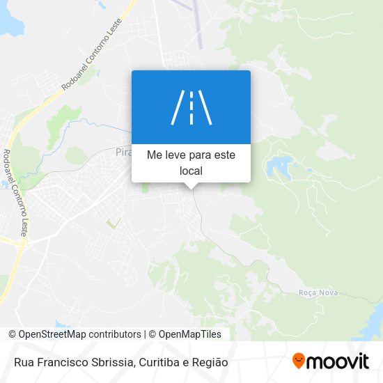 Rua Francisco Sbrissia mapa