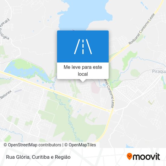 Rua Glória mapa