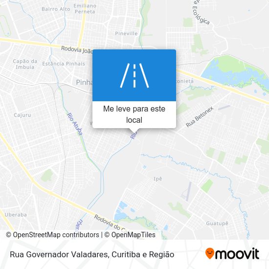 Rua Governador Valadares mapa